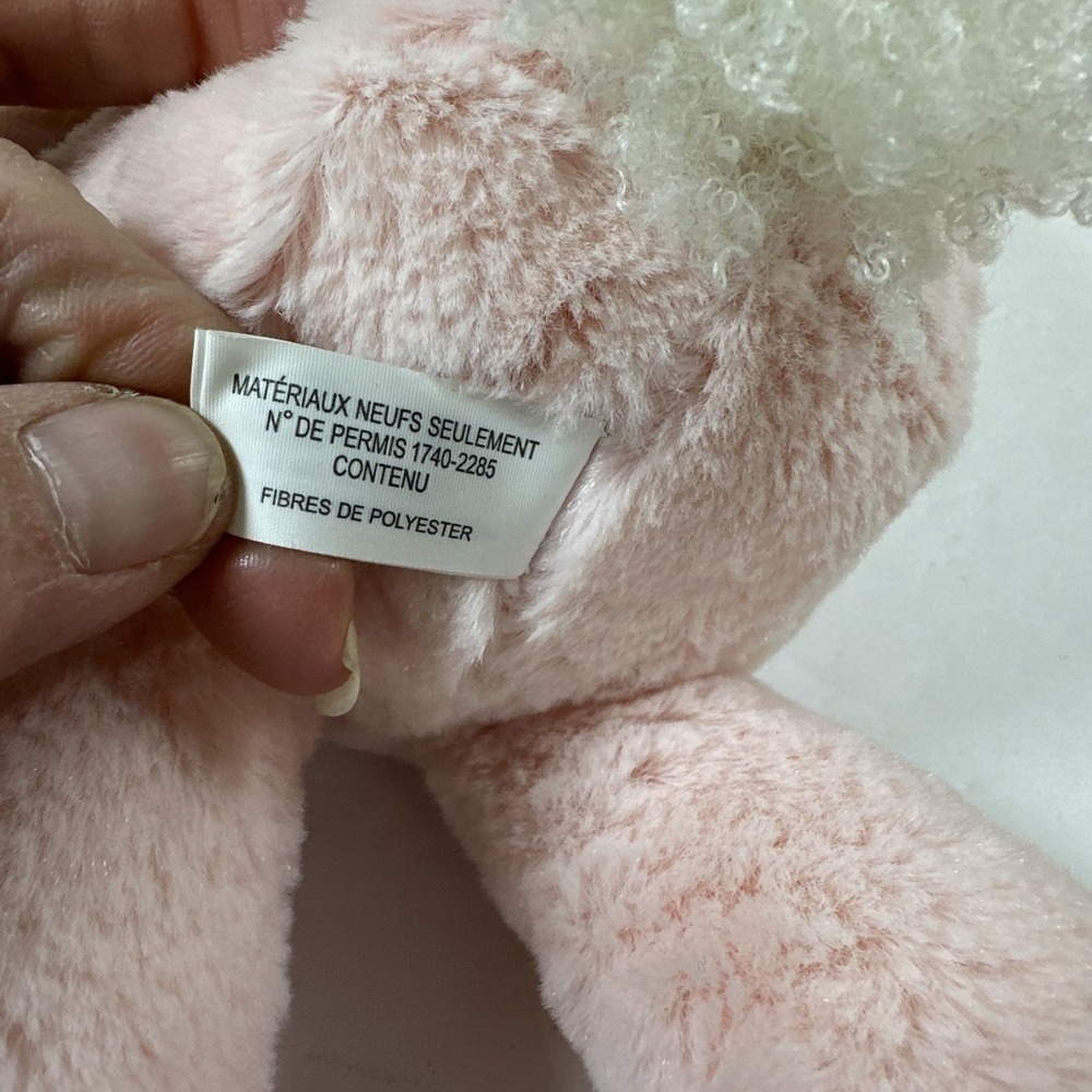 Hallmark Pink Bunny Rabbit Plush Rattle Baby Toy 12" - Picture 11 of 11